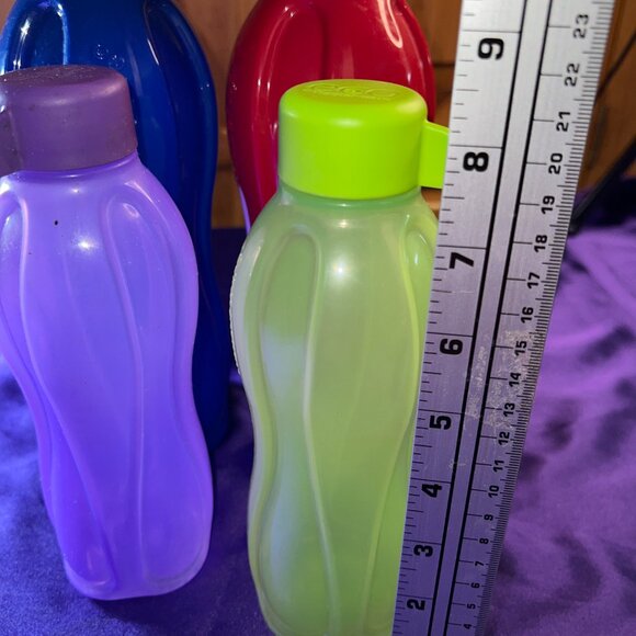 📌Tupperware 2 Eco Fliptop Bottles 1 Liter and 2 Aquaslim Water Bottle 500 ml - Picture 11 of 16